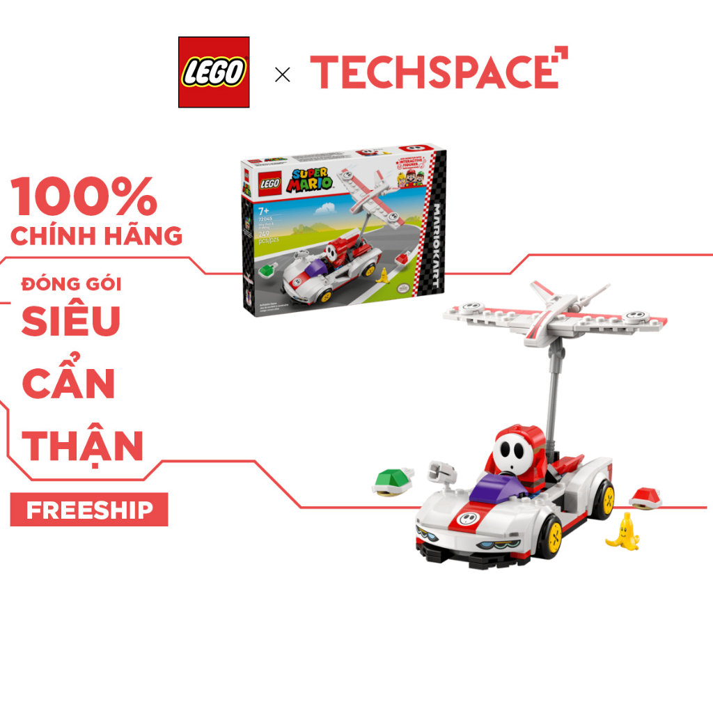 Bộ Mô Hình LEGO Mario Kart™ - Shy Guy & P-Wing LEGO SUPER MARIO #72045