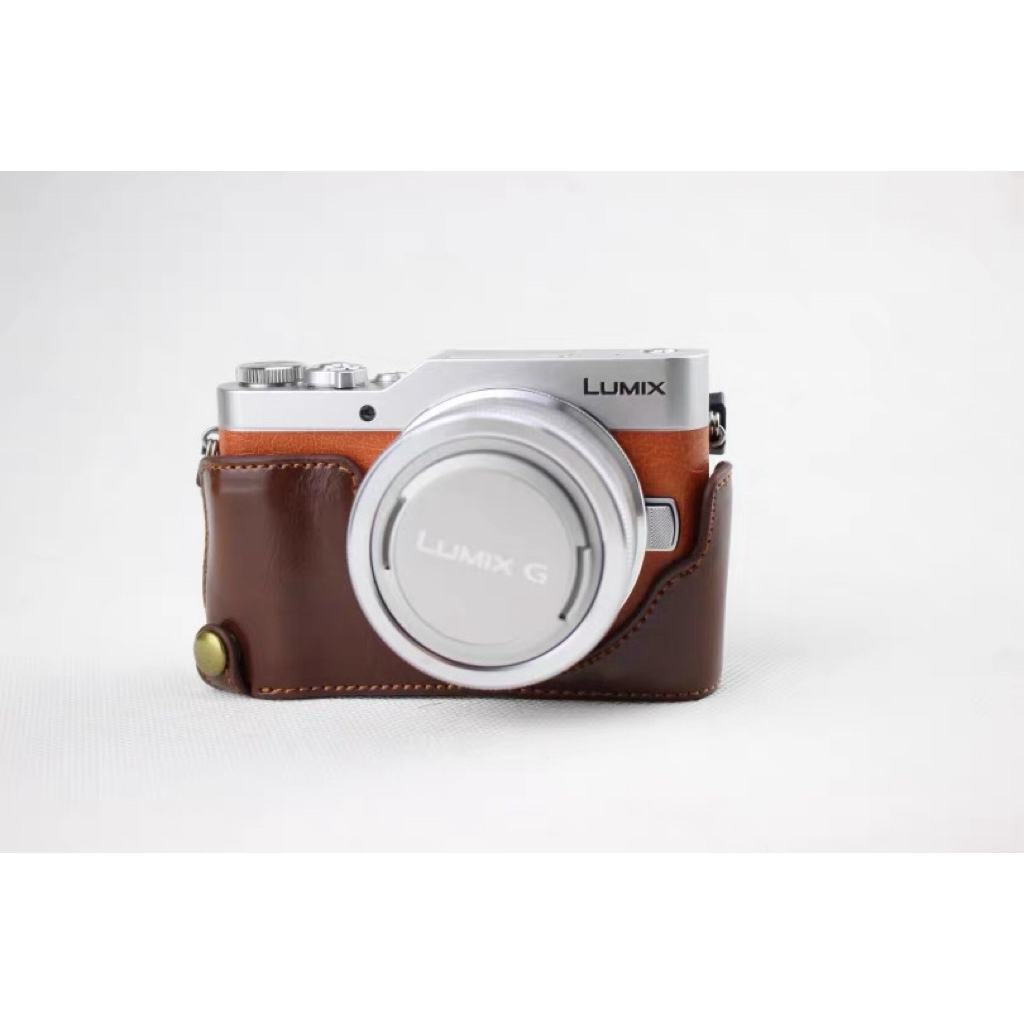 Halfcase cho LUMIX gf7 gf8 gf9 gf10 ,ốp da bảo vệ máy ảnh LUMIX gf7 gf8 gf9 gf10