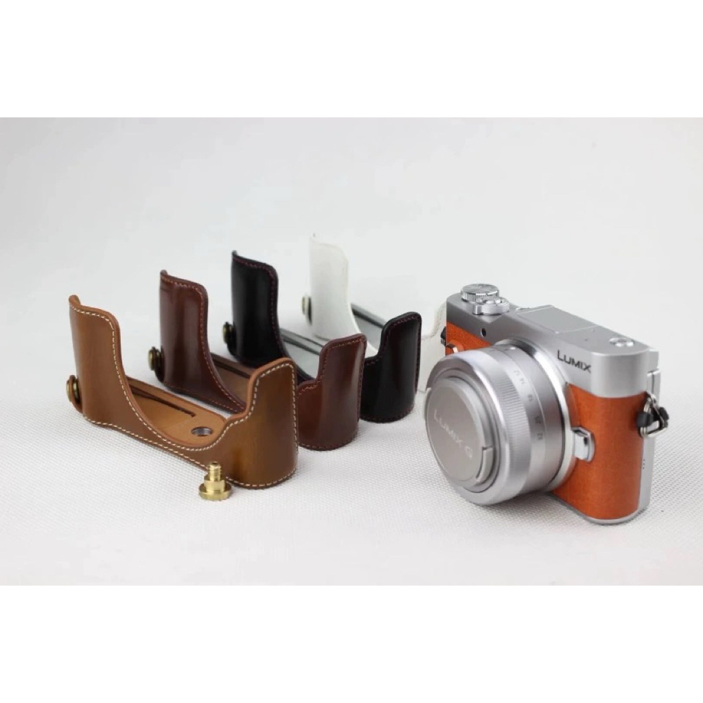 Halfcase cho LUMIX gf7 Gf8 Gf9 Gf10,ốp da bảo vệ máy ảnh LUMIX gf7 Gf8 Gf9 Gf10