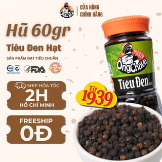 Tiêu Đen Hạt thương hiệu Ông Chà Và 60gr - Hàng Chính Hãng