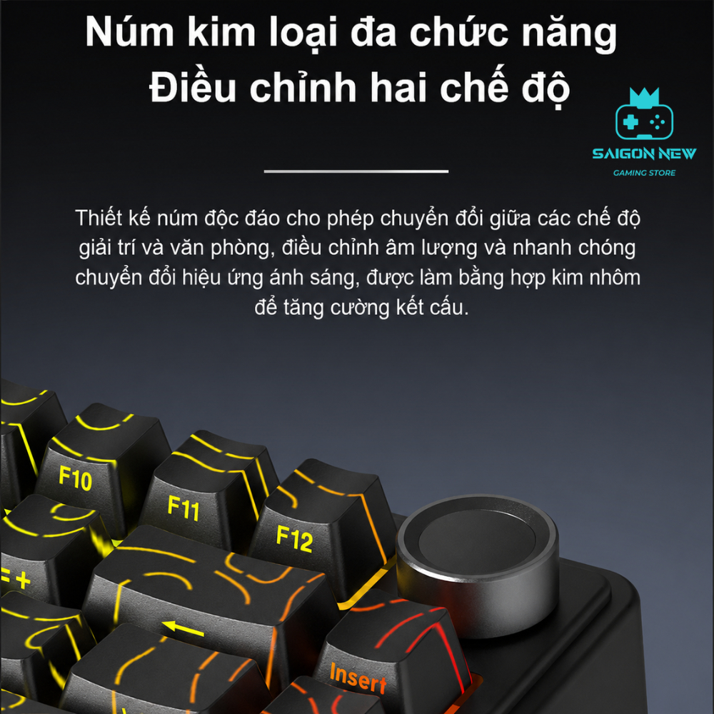 Bàn phím cơ Aula F75 HE - Công nghệ Rapid Trigger 0.01mm - Hỗ trợ 8k - Có Hotswap -LED RGB, bàn phím chơi game laptop,pc | BigBuy360 - bigbuy360.vn