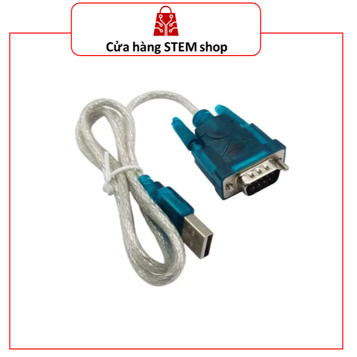 Cáp USB Sang RS232 DB9 | Dây Chuyển USB to COM Chuẩn RS232 Dùng Cho Máy Tính, PLC, Thiết Bị Công Ngh