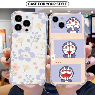 Ốp Lưng iPhone Cho 17 Pro Max/16 Pro Max/15 Pro/14 Pro Max/13 Chống Sốc Trong Dẻo Hình Doremon