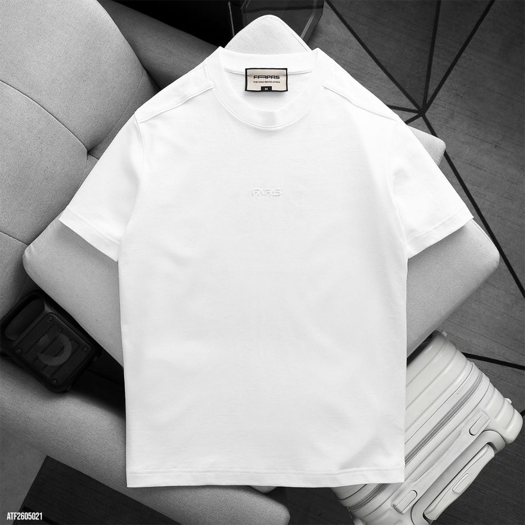 JANSHOP Áo Thun Regular Emboss, Chất Cotton 2 Chiều Dày Dặn, Kỹ Thuật Dập Nổi 3D Tinh Tế