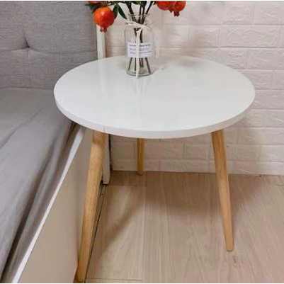 [Furni Home] Bàn học, bàn trà sofa chân cao 70cm kiểu bắc âu hình tròn