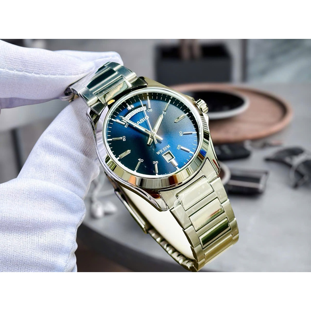 Đồng Hồ Nam CASIO MTP-1370D-2A2 BLUE – Mặt Xanh Sang Trọng| Phong Cách Doanh Nhân| Chống Nước