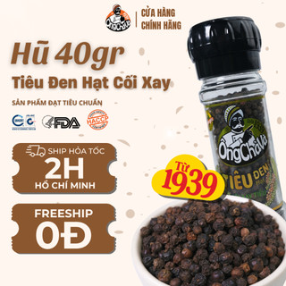 Tiêu Đen Hạt Cối Xay thương hiệu Ông Chà Và 40gr - Hàng Chính Hãng