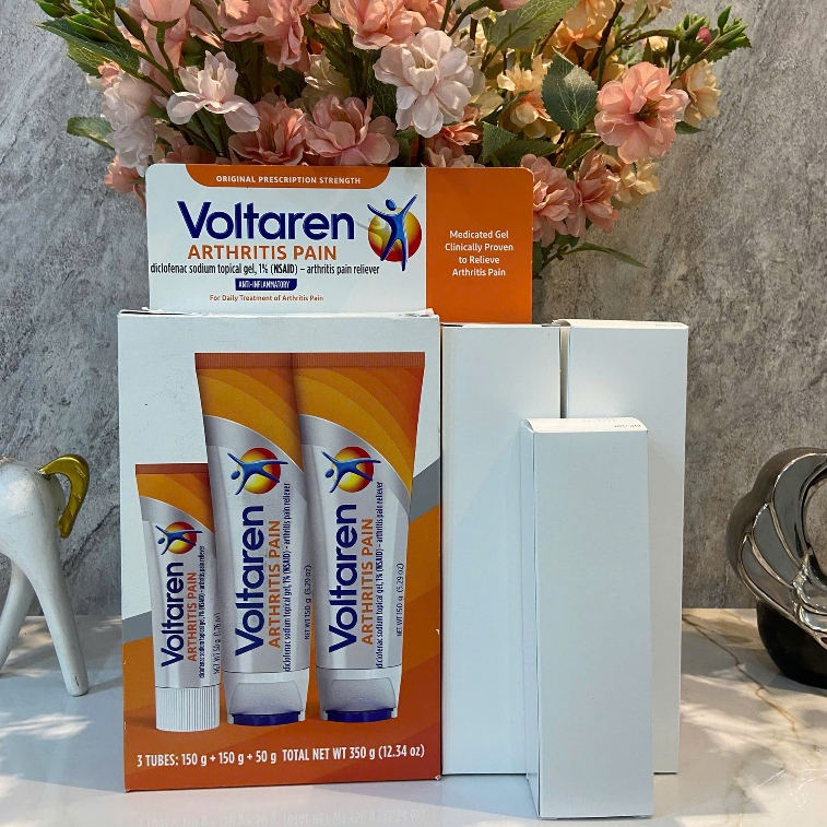 Gel xoa bóp Voltaren hàng Mỹ (2 tuýp 150g + 1 tuýp 50g)