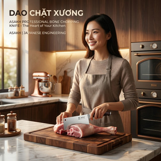 Dao chặt xương cao cấp, dao chặt gà siêu cứng, dao làm bếp Kool, Dao bếp, dao cắt vịt, Dao nấu ăn