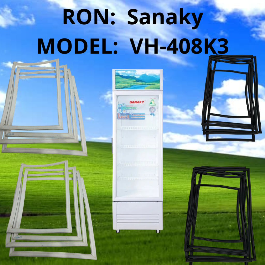 RON (GIOĂNG) Tủ Mát Sanaky Inverter 340 Lít VH-408K3L