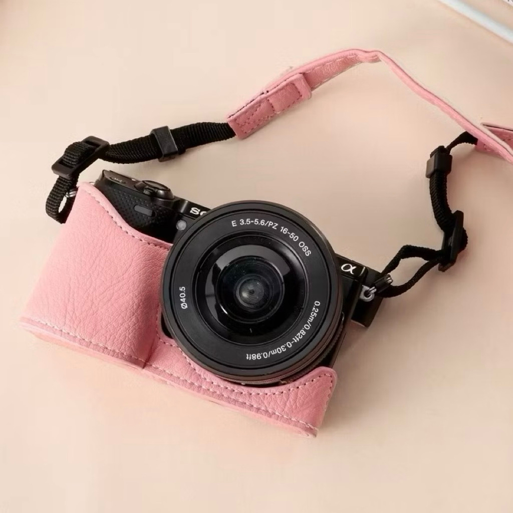 Halfcase cho SONY NEX 5 5N 5R 5T,ốp da bảo vệ máy ảnh SONY NEX 5 5N 5R 5T
