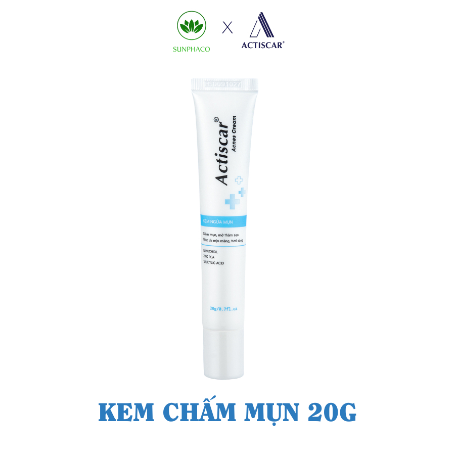 Kem chấm mụn Actiscar Acnes giúp giảm sưng viêm, ngăn ngừa mụn và làm dịu da