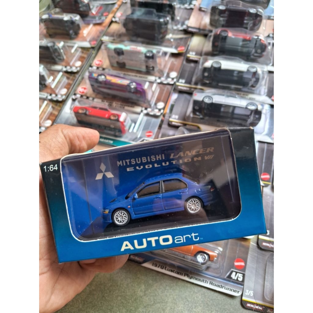AUTOART 1/64 - MITSUBISHI LANCER EVOLUTION VIII MÀU XANH