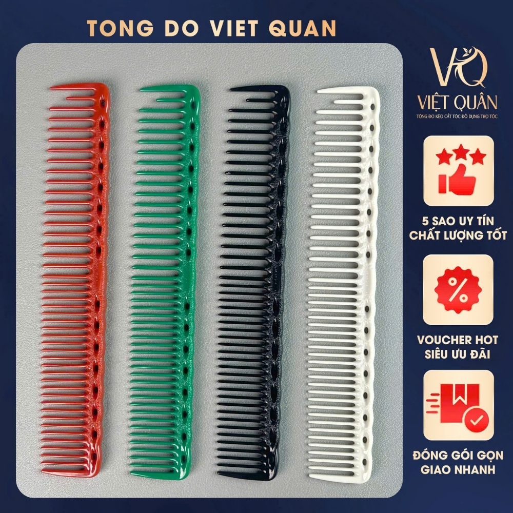 Lược Barber Chuyên Nghiệp Cho Salon & Barber Shop, Lược Cắt Tóc 338