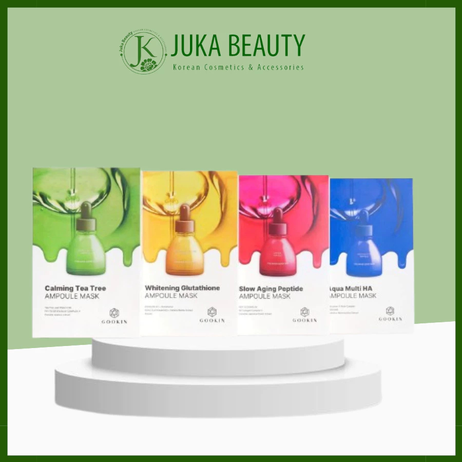 (GIAO ĐƠN TỪ 3 MIẾNG) Mặt nạ giấy nhiều loại Gookin Ampoule Mask 30ml