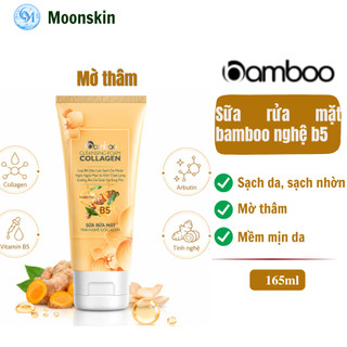 Sữa Rửa Mặt Nghệ Bamboo Làm Sạch Dịu Nhẹ, Hỗ Trợ Giảm Mụn, Da Sáng Khỏe Tự Nhiên 165ML
