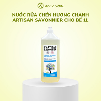 Nước rửa bát sinh học ARTISAN SAVONNIER hương chanh 1L - Hàng chính hãng