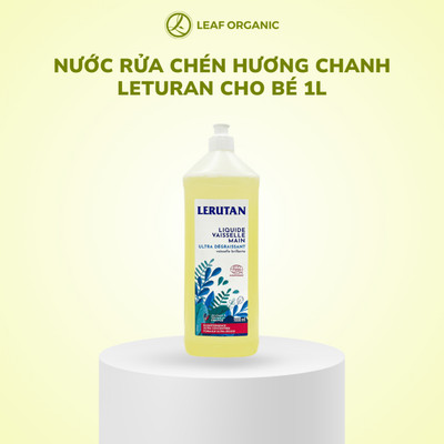 Nước rửa bát sinh học đậm đặc hương chanh Lerutan 1L