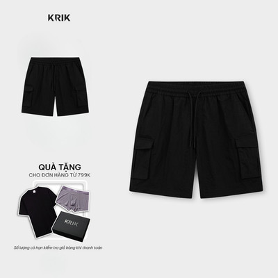 Quần Short Gió Nam KRIK Form Classic Chất Nylon Bền Đẹp Thiết Kế Năng Động QS8164