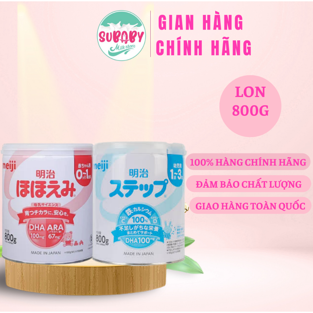 Sữa Meiji Nội địa Nhật 0-1/1-3 Sản phẩm dinh dưỡng sữa Meiji công thức cho trẻ
