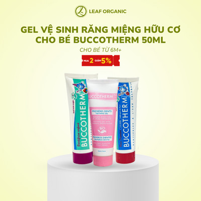 Kem đánh răng trẻ em hữu cơ Buccotherm 50ml an toàn - có thể nuốt được - HÀNG CÓ SẴN