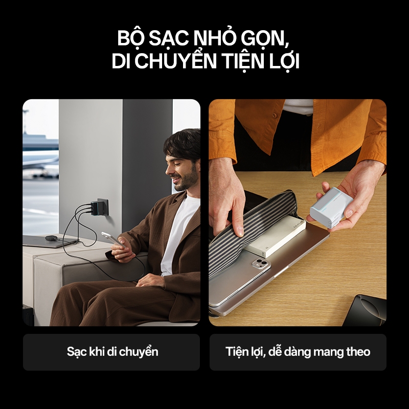 Củ Sạc GaN CUKTECH 10 2C1A | Công Suất 100W Max | Hỗ Trợ Sạc Nhanh | 3 Cổng | Bảo Hành 18 Tháng AD1003 | BigBuy360 - bigbuy360.vn