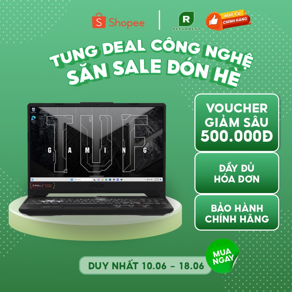 [Máy cũ] - [Trả bảo hành] Asus FX507ZC4 i7 12700H/16GB/512GB/4GB RTX3050//(HNi7MW) (Xám)