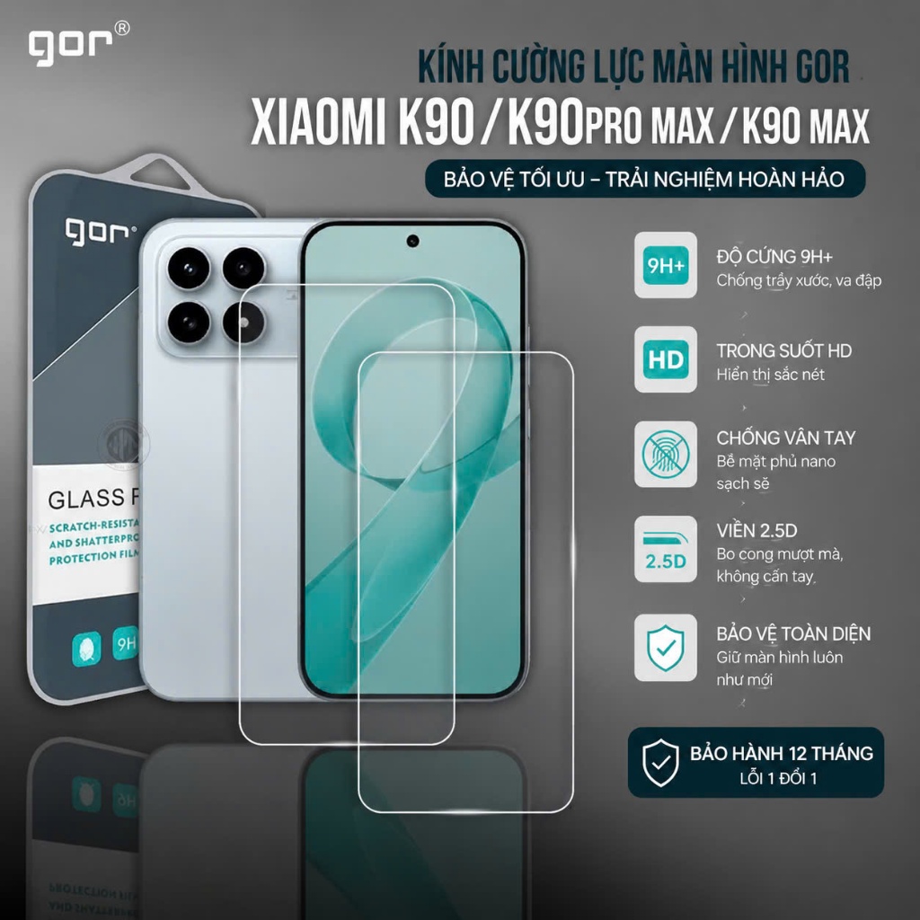 Kính Cường Lực Redmi K90 MAX K90 ULTRA K90 K90 PROMAX/ K80 ULTRA K80 K80 Pro/ K70E K70 Ultra/ K60 K6