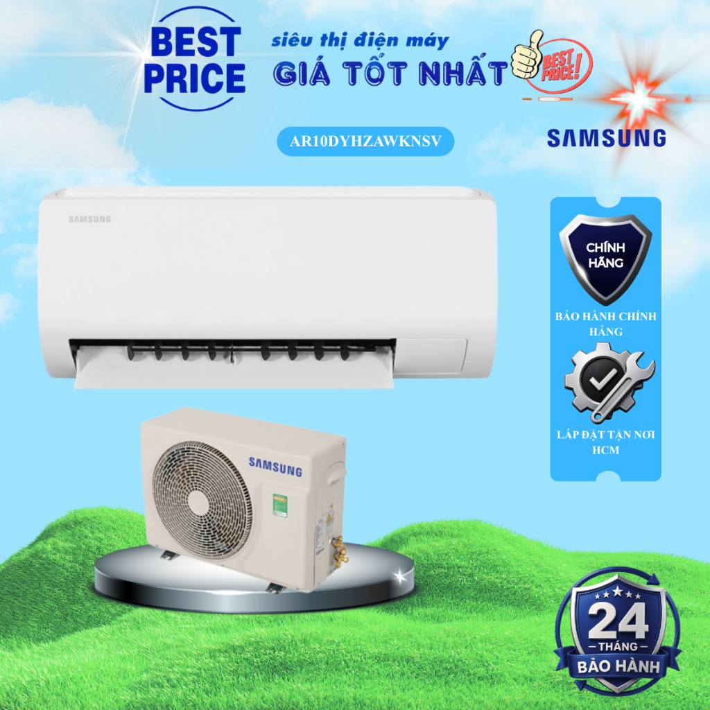 AR10DYHZAWKNSV Máy lạnh Samsung – 1 HP, Inverter, Fast Cooling, Easy Filter Plus AR10DYHZAWKNSV