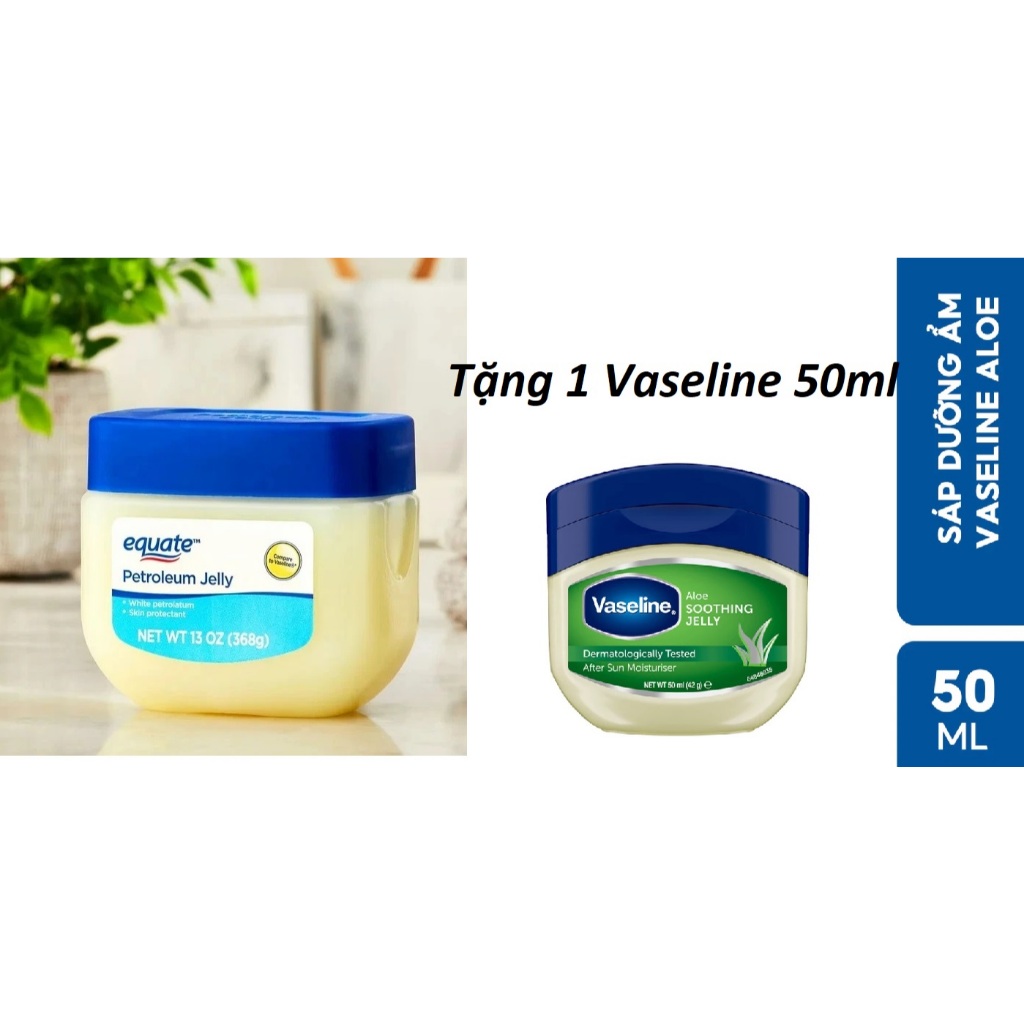 COMBO 2 HỦ Sáp Dưỡng Ẩm Da Equate 100% Pure Petroleum Jelly 368gr/hủ (HÀNG XÁCH TAY)