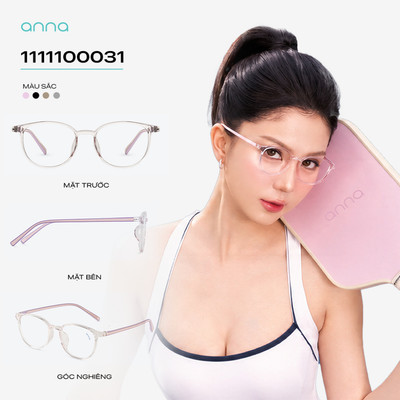 [BST KEO LỲ - NGỌC TRINH] Gọng kính thời trang ANNA dáng chữ nhật chất liệu nhựa dẻo tự phục hồi 1111100031