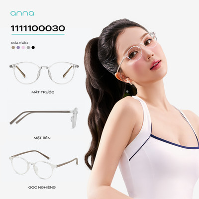 [BST KEO LỲ - NGỌC TRINH] Gọng kính thời trang ANNA dáng oval chất liệu nhựa dẻo tự phục hồi 1111100030