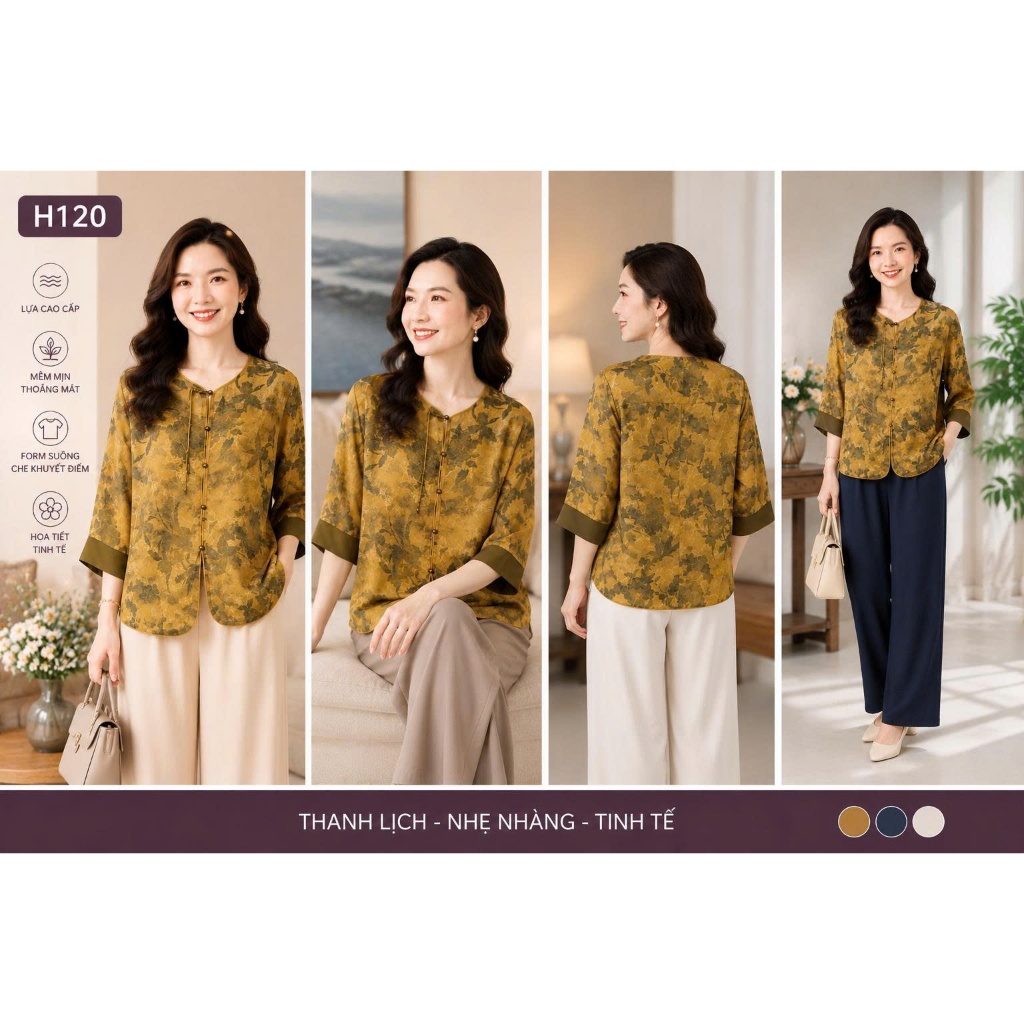 Áo lụa cao cấp (H120)