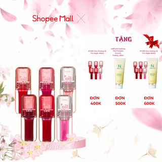 <MUA 1 TẶNG 1> [SALE 40%] Son Tin Dưỡng Bóng ETUDE Dear Darling Oil Tint 6 Màu 4.2G (date 05/2026)