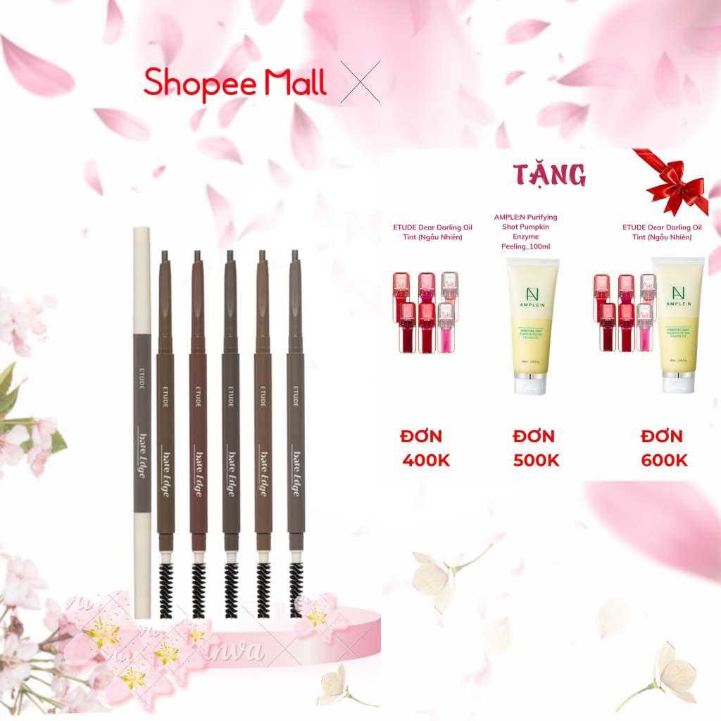 Chì Kẻ Mày ETUDE Bare Edge Slim Brow 5 màu