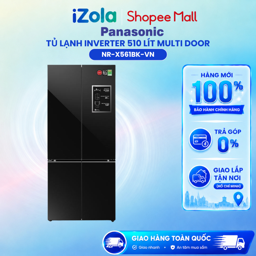 NR-X561BK-VN - Tủ lạnh Panasonic Inverter 510 lít Multi Door NR-X561BK-VN​ - Hàng chính hãng