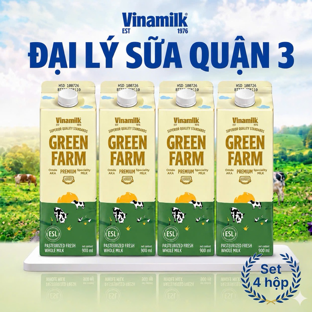 Set 4 Hộp GREEN FARM VINAMILK