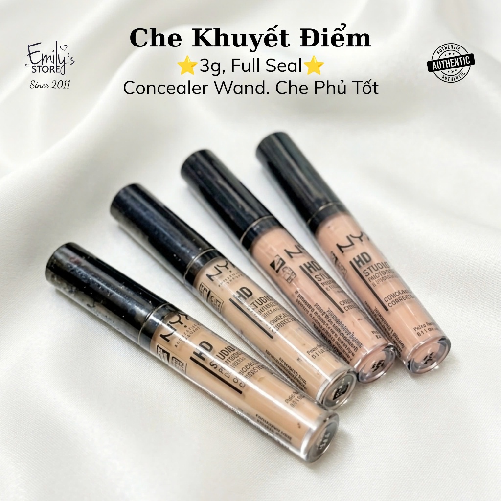 (Thanh Lý) Che Khuyết Điểm NYX Concealer Wand HD Photogenic Concealer Với Độ Che Phủ Tốt