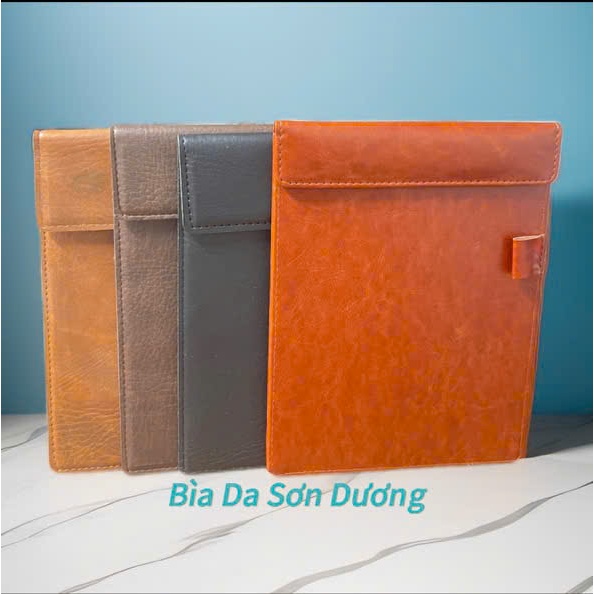 Kẹp bill, hóa đơn thanh toán bằng da  khổ A5 có nam châm nhà hàng, cơ quan và doanh nghiệp.