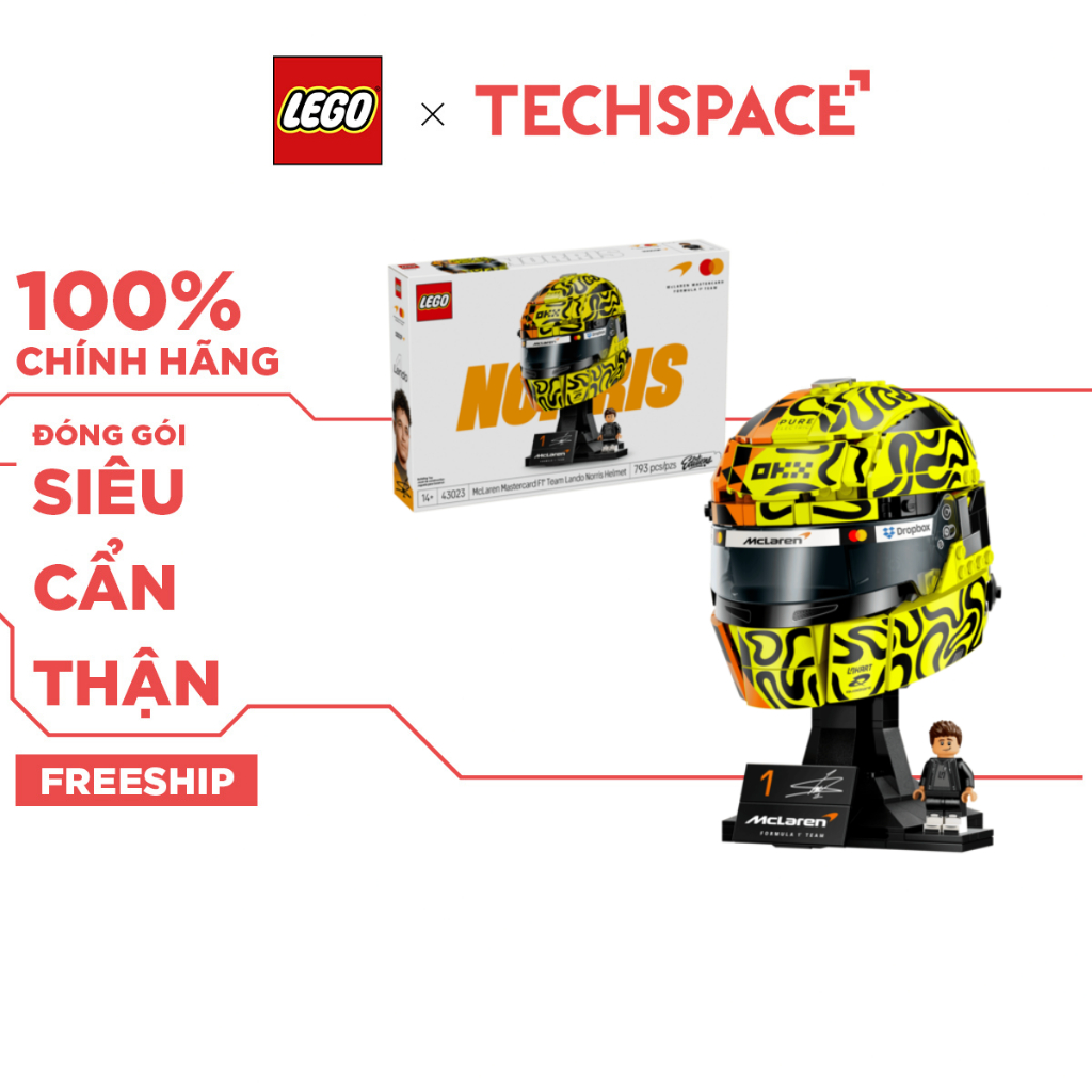 Bộ Mô Hình LEGO McLaren Mastercard F1® Team Lando Norris Helmet #43023