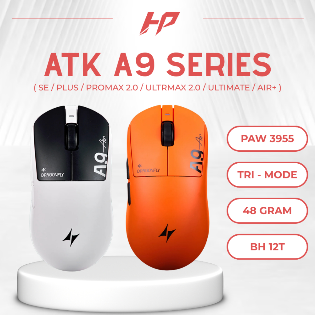 [HỎA TỐC] Chuột Gaming Không Dây ATK Dragonfly A9 / SE / Plus / UltraMax / ProMax / Ultimate / Air +