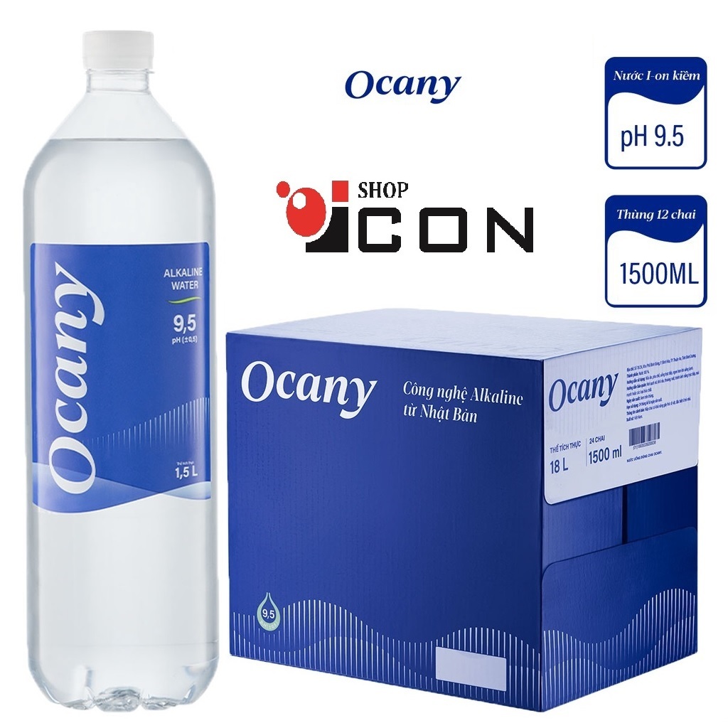 [hỏa tốc HCM ] Nước uống Ion Kiềm Ocany cao cấp pH 9.5 1500ML