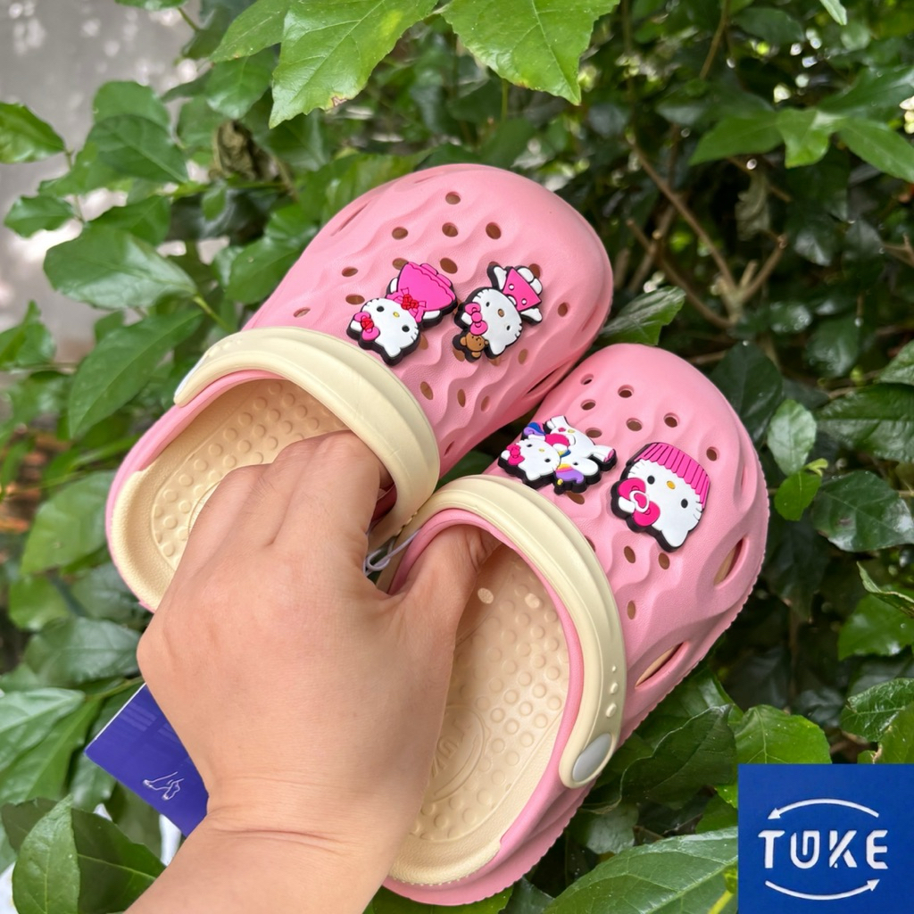 Dép bàn chân bẹt cho bé hello kitty dễ thương, dép bàn chân bẹt chuẩn y khoa