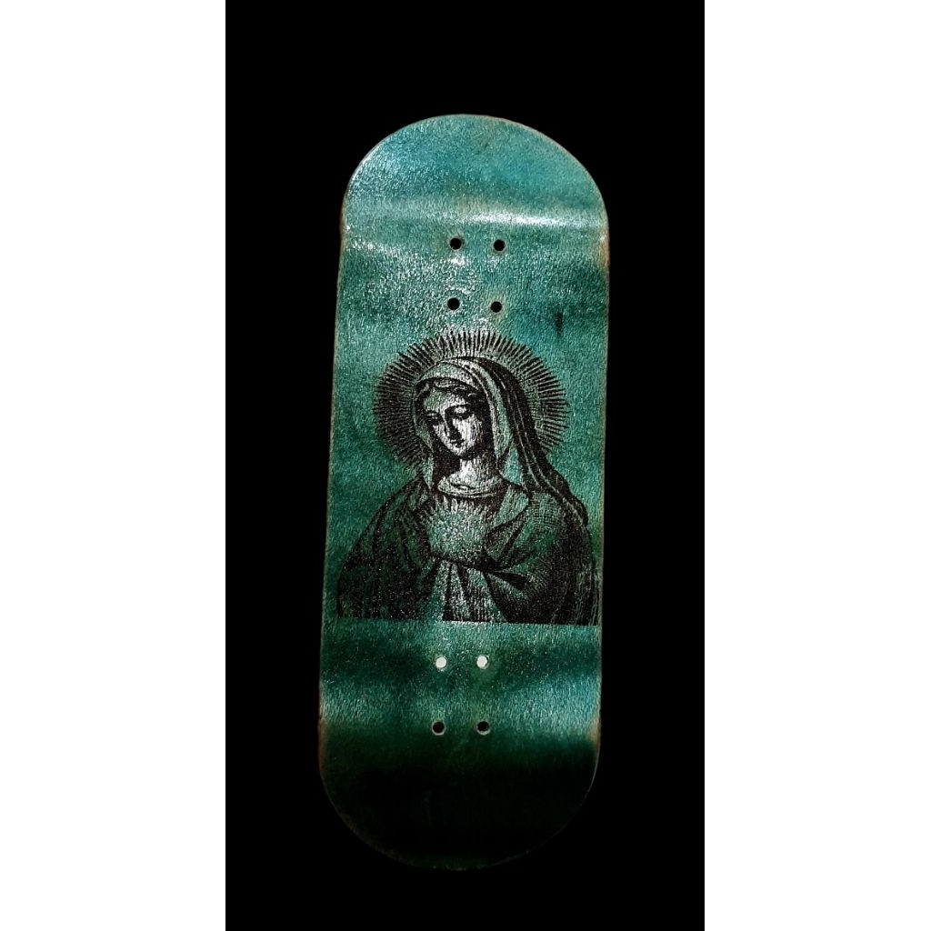 Cosa Nostra Handmade "Maria" 34mm Limited edition 1 of 1 Custom Fingerboard Deck