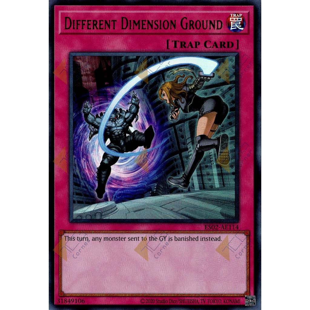 Thẻ bài Yugioh chính hãng: Different Dimension Ground - ES02-AE114