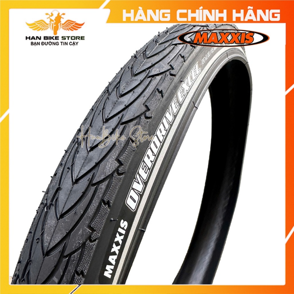 Vỏ Lốp Xe Đạp 26x2.0 MAXXIS OVERDRIVE EXCEL M2013 Có Viền Phản Quang
