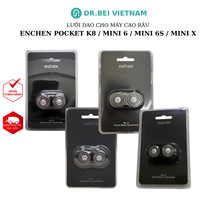 Đầu cạo, Lưỡi dao thay thế cho máy cạo râu Enchen Mini 6, Mini 6S, Enchen Mini X, Enchen K8 Pocket