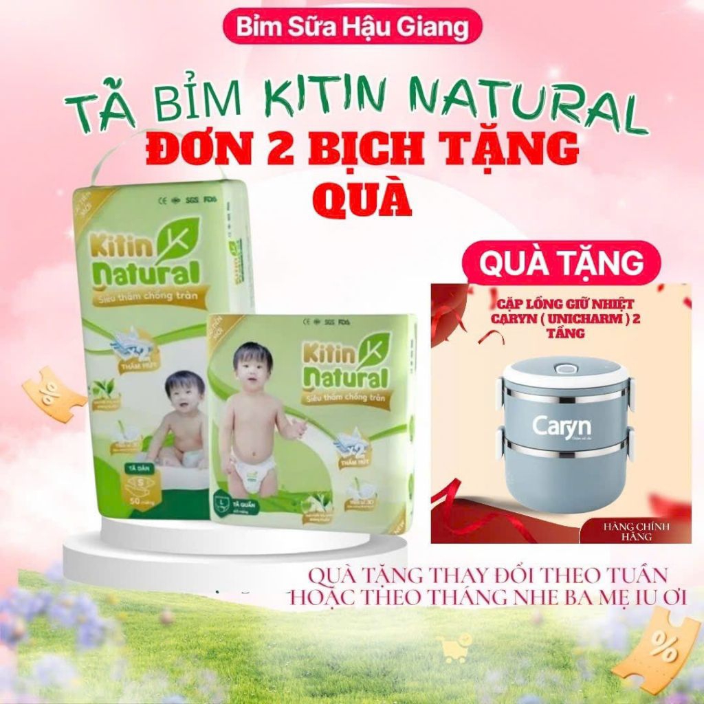 [ BSHG 3] COMBO 2 BỊCH KITIN TẶNG QUÀ ( tự chọn) bỉm KITIN trà xanh kháng khuẩn chống hâm,mỏng nhẹ
