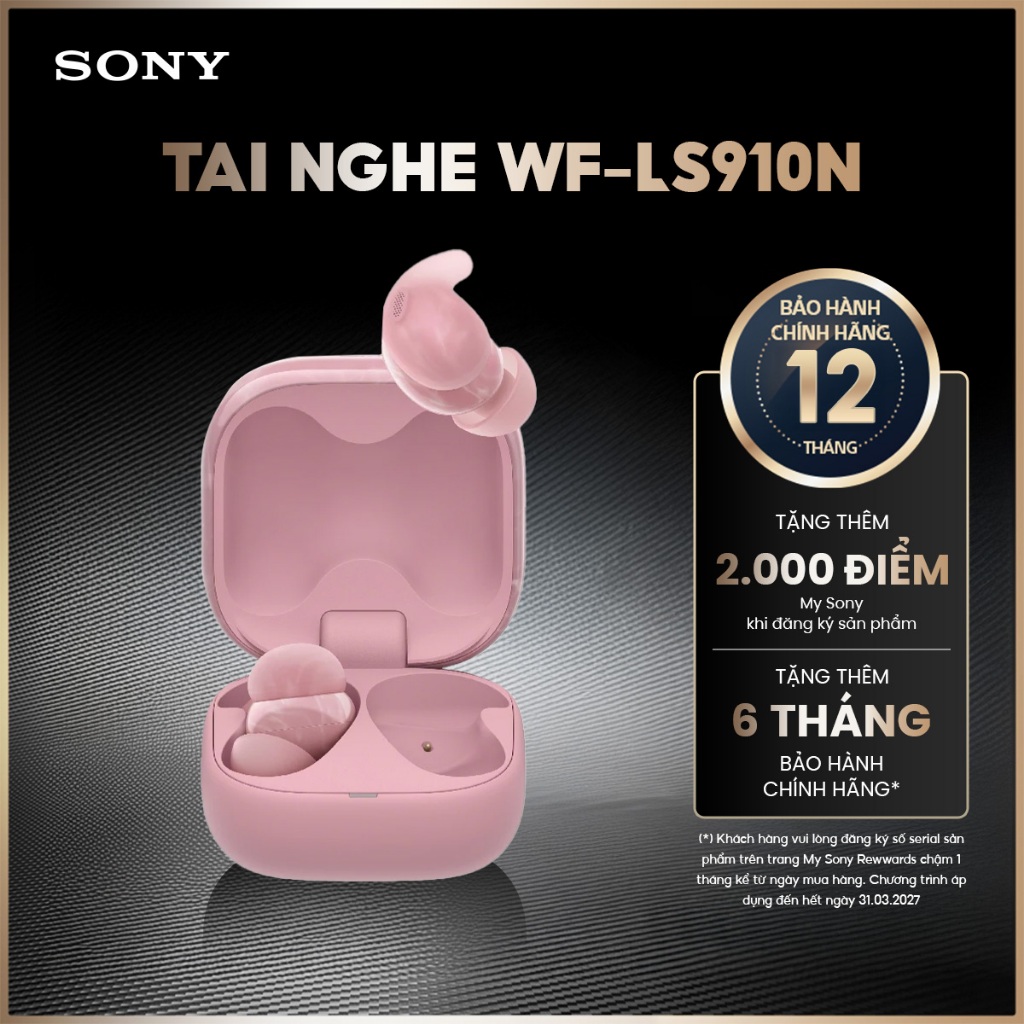 Tai nghe bluetooth Sony LinkBuds Fit WF-LS910N màng loa 8.4mm chuẩn Hi-Res, chống ồn chủ động