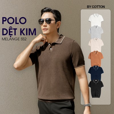 [BEST SELLER] Áo Polo Nam Cao Cấp Dệt Kim Melange SS2 Multi Color - Luôn Tặng Hộp Đóng - BY COTTON